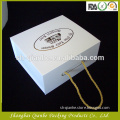 custom cardboard gift box with logo gold stamping